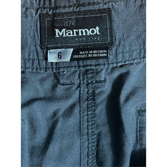 Marmot Women's Gray High-Rise Straight-Leg Cargo Pants Size 6 - Picture 4 of 5